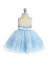 Baby Girls Sky Blue Spaghetti Strap Sequin Tulle Flower Girl Dress 6-24M - SophiasStyle.com